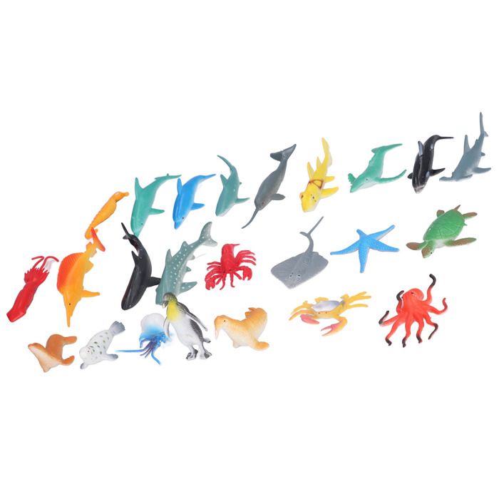 Omabeta Modèle de figurines d'animaux marins Figurines d'animaux marins réalistes, 20 pièces Omabeta Modèle de figurines d'animaux marins Figurines d'animaux marins réalistes, 20 pièces