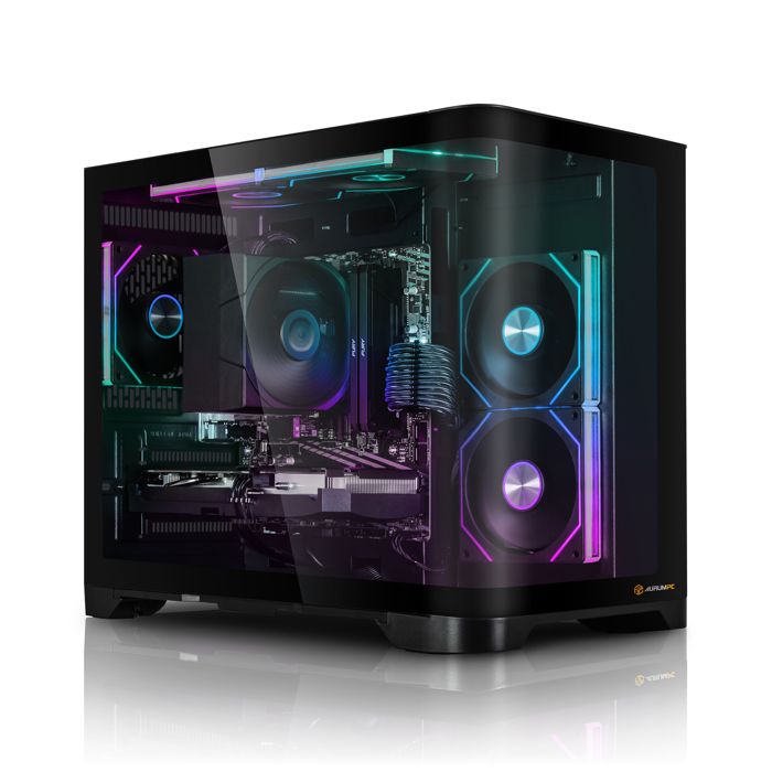 Aurum PC Gamer fixe AMD Ryzen 7 5700X - Radeon RX 9060XT 16Go - 32Go DDR4 - 1000Go M.2 SSD - Windows 11 - 411-FR