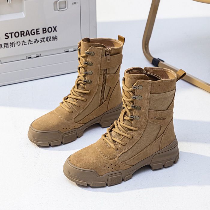 VITATA Bottines Femme Style Militaire – Semelle Épaisse