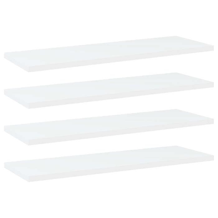 Panneaux de bibliothèque - vidaXL - 4 pcs - Blanc - Bois dingénierie