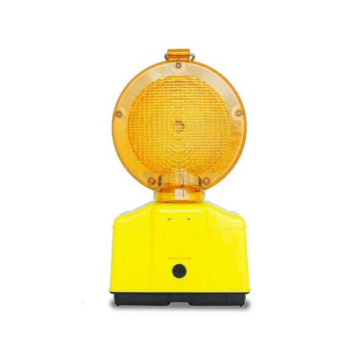Lampe De Chantier - FEU DE ROUTE À DOUBLE CLIGNOTANT : Feu clignotant à LED fonctionne avec 1 ou 2 piles. Réflecteur orange. Lampe De Chantier - FEU DE ROUTE À DOUBLE CLIGNOTANT : Feu clignotant à LED fonctionne avec 1 ou 2 piles. Réflecteur orange.