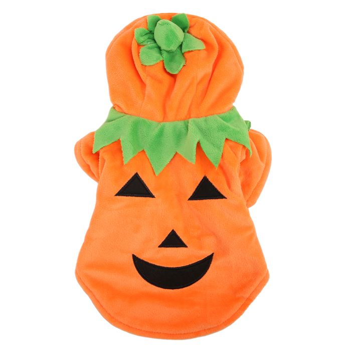 SALALIS - Vêtements dHalloween pour chien citrouille - Costume chaud et mignon pour chiens de taille moyenne et grande - Automne et