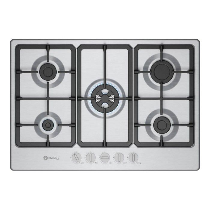 Plaque Balay 3ETX565CB 75 cm 5 foyers inox autoallumage - vue 2