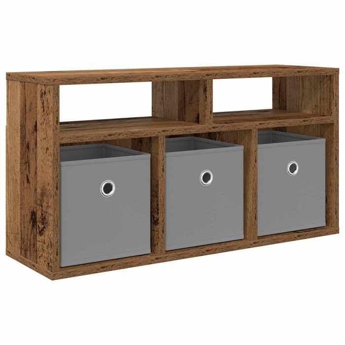 Elégance - Chic Support TV - Meuble HIFI - Basboard - avec tiroir - Bois ancien - 72x22 5x38cm_0617423