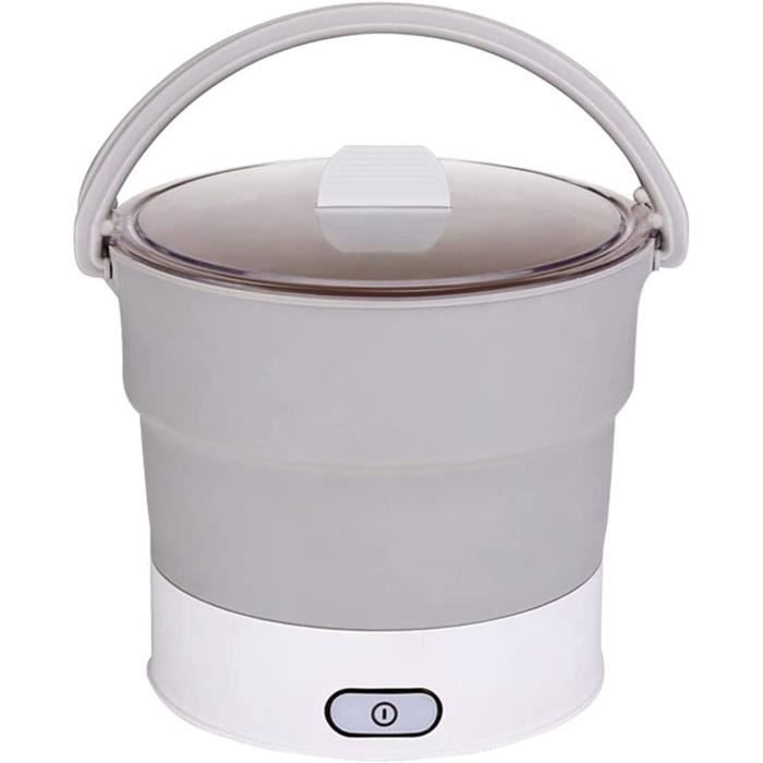 Mini Cuiseur électrique Pliant 1,2L Pour Voyage/bureau - Prise UE 220V - Chauffage Réglable - Sécurité Arrêt Auto - Portable Et Compact