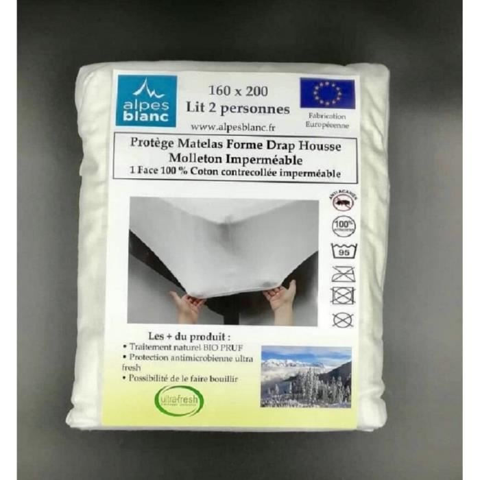 Protège Matelas Imperméable Ultra Fresh 160x200 Protège Matelas Imperméable Ultra Fresh 160x200