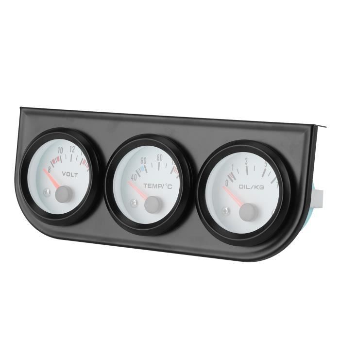 Jauge De Température D'eau Numérique Pour Voiture - 12V, 5 Cm De Diamètre, LED Bleue, Plage 40-120°C, Universel
