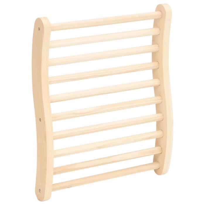 Dossier De Sauna Ergonomique En Bois En Forme De S - Confort Et Relaxation
