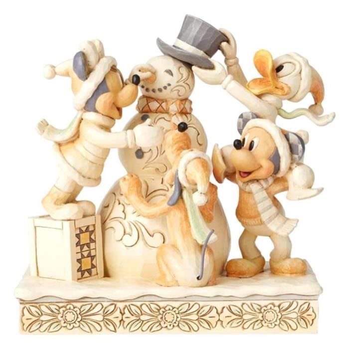 Disney Traditions White Woodland Mickey And Friends Frosty Friendship Figurine Cdiscount Jeux Jouets