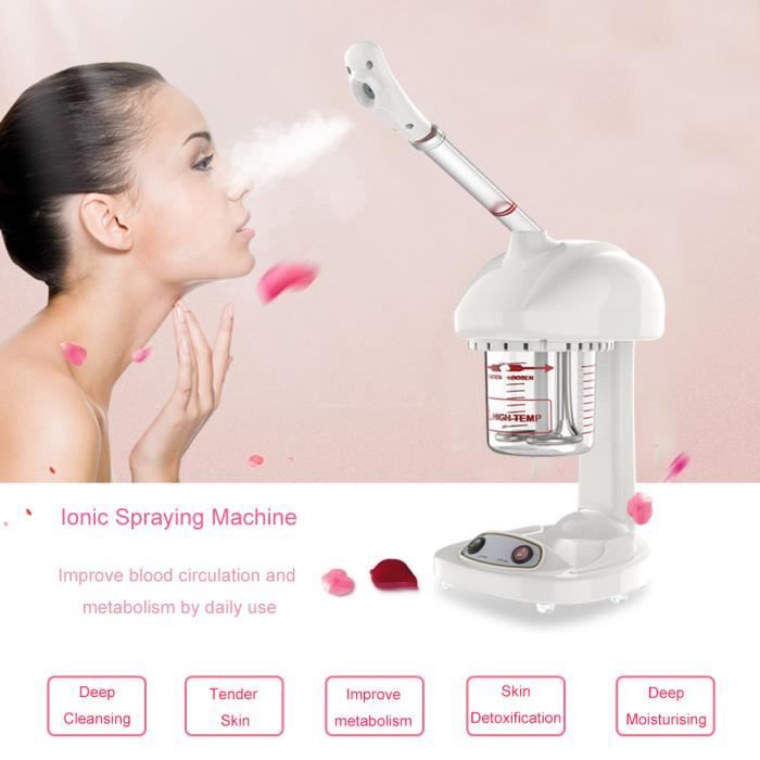 Machine de traitement à la vapeur de soins de la peau à la vapeur d'ozone facial de salon de vapeur de machine ionique de