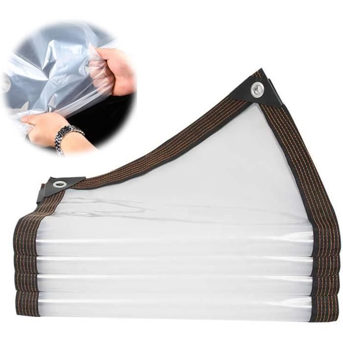 LDQBF Bâche De Protection Médium,2.5x17m 460g/m² PVC Bâches Multifonctionnelle,pour Voiture,Camping,Meubles De Jardin,avec Corde Et Serre-câbles Bleu