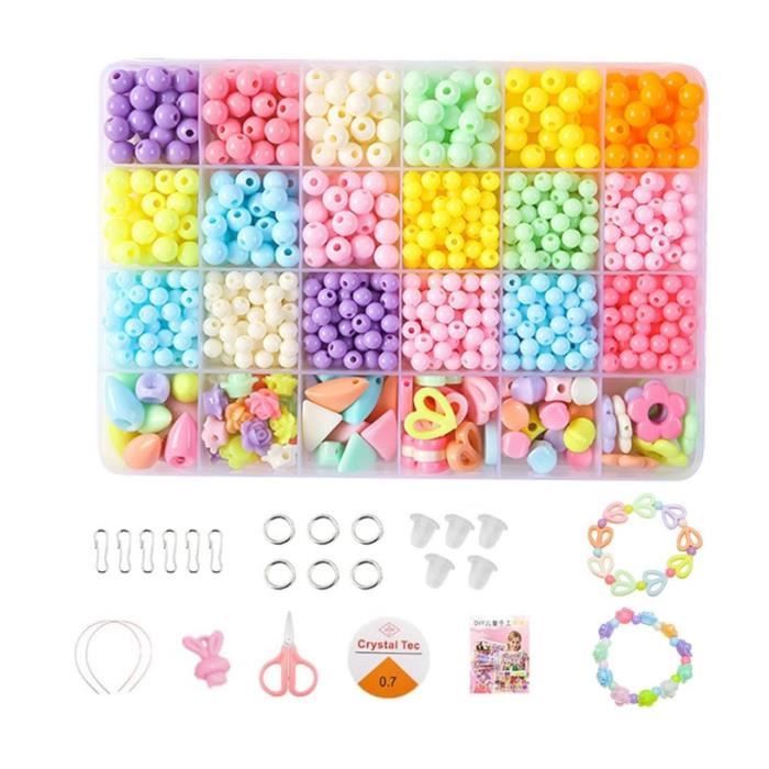 24 Types Art Loisirs Créatif Perle-L'atelier De Bijoux Fabrication de Bracelet DIY Bracelet Bead Art & Jewellery-Making, Ensemble de fabrication de cordes de perles(color3 24 Types Art Loisirs Créatif Perle-L'atelier De Bijoux Fabrication de Bracelet DIY Bracelet Bead Art & Jewellery-Making, Ensemble de fabrication de cordes de perles(color3