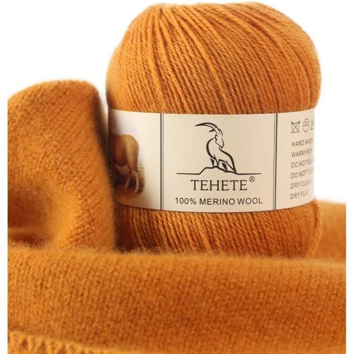300g/Lot Laine Mérinos Biologique de Haute Qualité pour Bébé, Pelotes de Laine pour Tricot et Crochet à la Main, Laine Naturelle