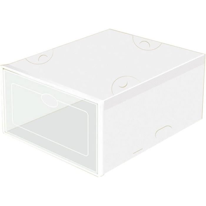 Boîte Transparente De Rangement 25x30x40 Cm - Porte Magnétique, Pour Chaussures, Collections, Empilable
