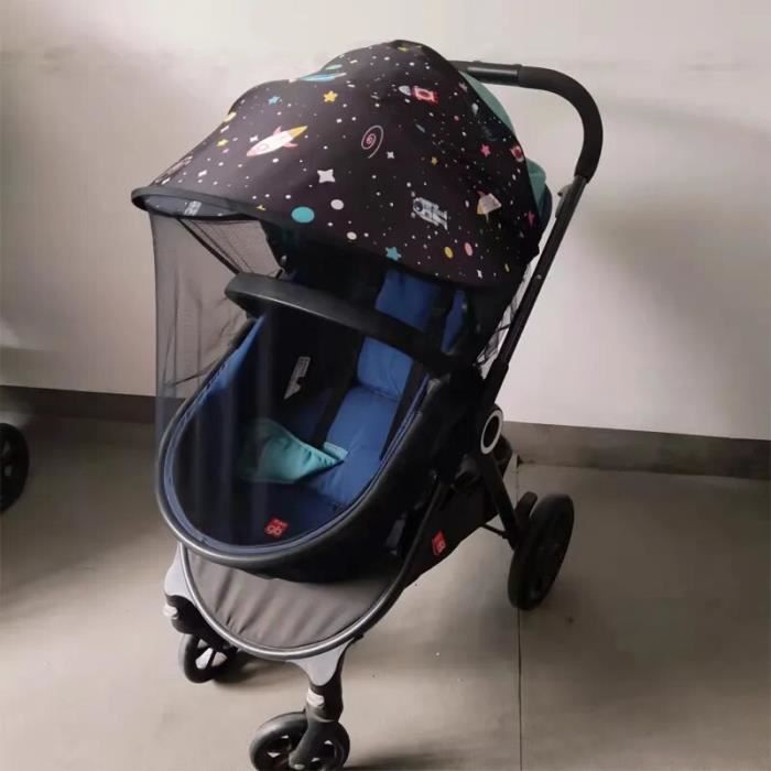 Parasol Universel Poussette UPF40+ – Protection Solaire Bébé – Clip Ajustable Et Inclinable 360°