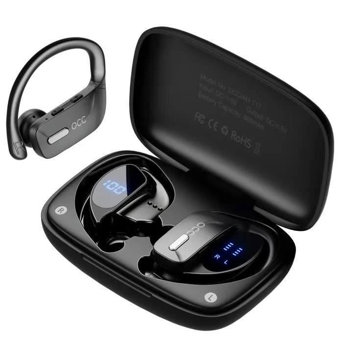 écouteurs Bluetooth Ecouteurs Bluetooth Sans Fil, Casque Bluetooth 5.4 Avec 4 ENC Mic écouteurs Autonomie 45h étanches Ip7