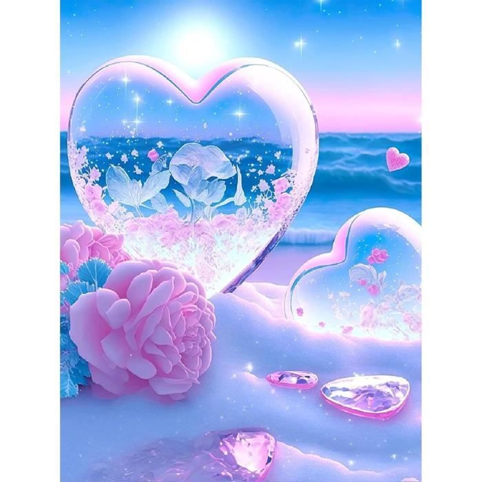 CEOVR Peinture Diamant 5D Orchidées & Bougies – Kit Complet Adulte 30x40 Cm Diamond Painting Fleurs Romantiques
