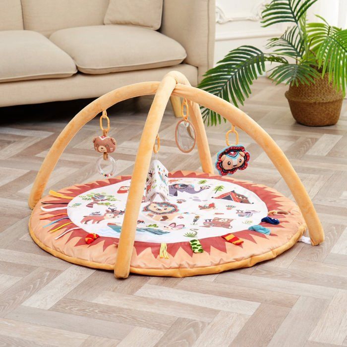 Tapis déveil bébé avec arches 0-12 Mois - LITTLE JUNGLE