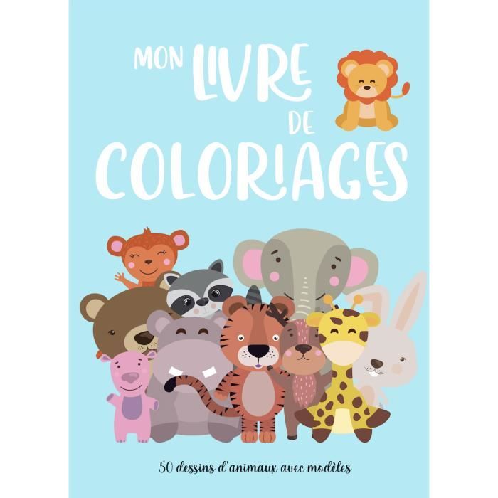 Livre De Coloriages Enfant 50 Dessins D Animaux Avec Modeles En Couleur Garcons Et Filles Ideal Pour S Amuser Et Apprendre Achat Vente Jeu De Coloriage Dessin Pochoir Cdiscount