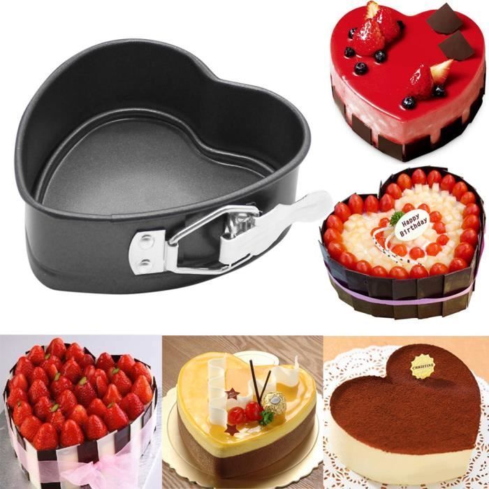 Yumyumis En Forme De Coeur Moule A Gateau Non Baton Formulaire Ressort En Vrac Base De Cuisson Pan Plateau Noir 1766 Cdiscount Maison Yumyumis En Forme De Coeur Moule A Gateau Non Baton Formulaire Ressort En Vrac Base De Cuisson Pan Plateau Noir 1766 Cdiscount Maison