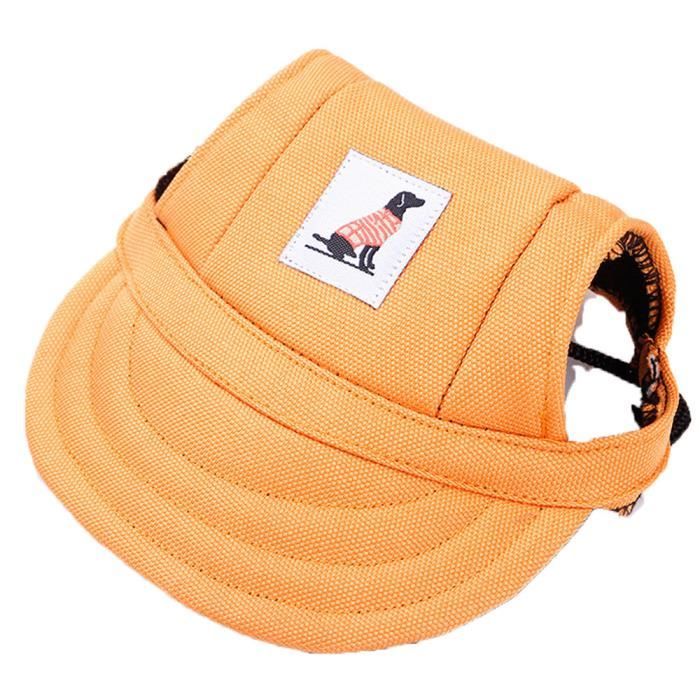 Casquette De Baseball Pour Chien - Trous Pour Oreilles, Bande Réglable - Taille XS (Pinks) - Protection Solaire Plage - 12