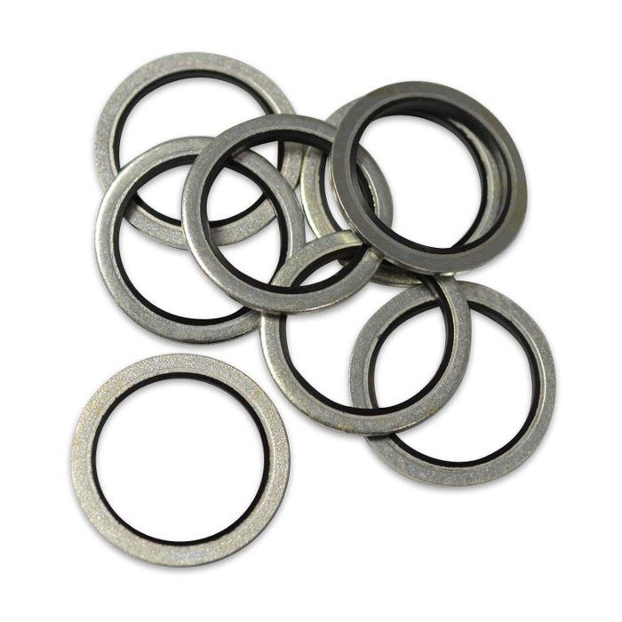 Lot 40 Bagues BS Bonded Seal 12mm - Joints Bouchon Vidange Métal Caoutchouc OC-PRO