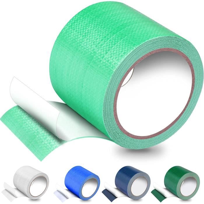 Ruban De Réparation PVC Pour Bâche - 8 Cm X 5 M, Vert - Imperméable, Haute Adhérence - Pour Tentes, Auvents, Bâches De Camion - 5