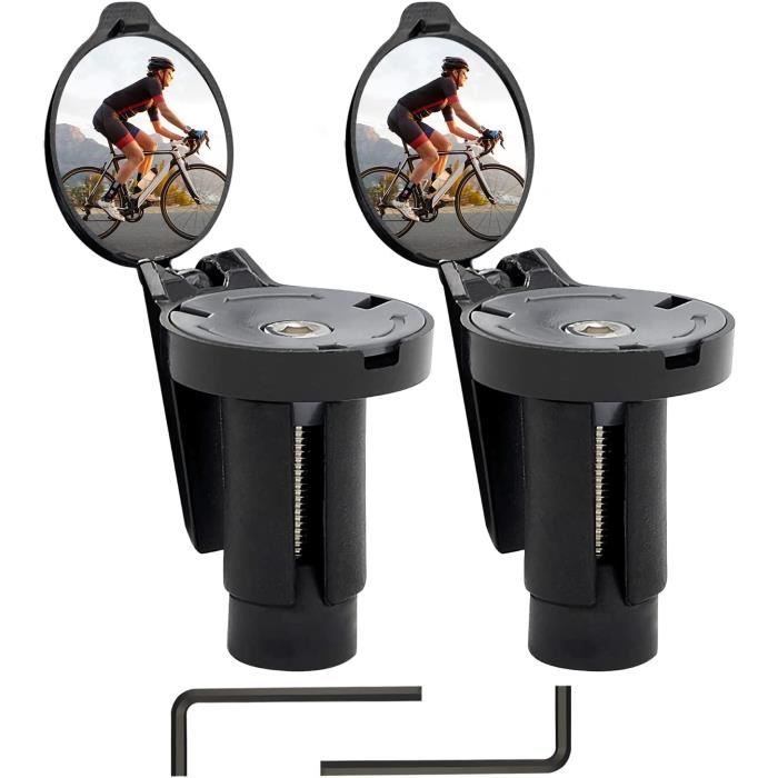 Lot De 2 Rétroviseurs De Vélo Universels - Réglables à 360°, Pour VTT, Vélo Pliant Et Trottinette