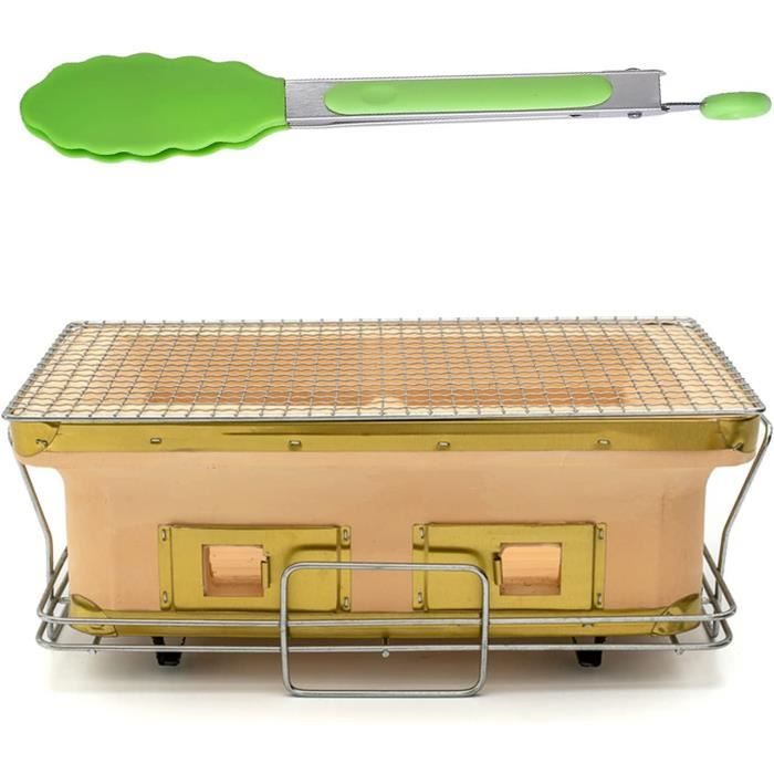 Barbecue De Table Japonais En Céramique - Gril à Charbon De Bois, Portable, Pour Jardin, Camping, Pique-nique - 4
