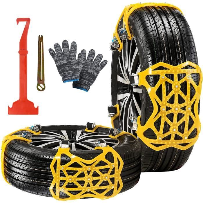 Chaînes à neige pour voitures, sangles antidérapantes réglables pour Chaînes à neige pour voitures, sangles antidérapantes réglables pour