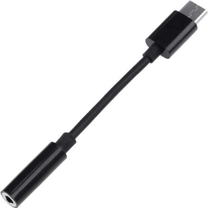 INECK® Câble adaptateur USB C Mâle vers Jack femelle – USB pour casque  audio avec prise 3,5 mm