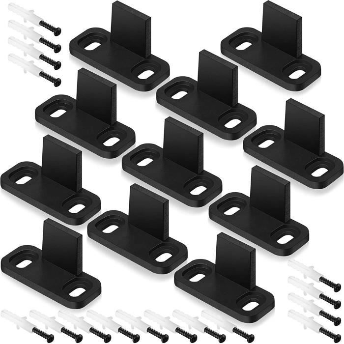 Clip de Plancher Parluna Clip de Porte de Grange Clip de Guidage de Plancher Coulissant réglable Clip de Porte pour Porte pour Guide de Plancher
