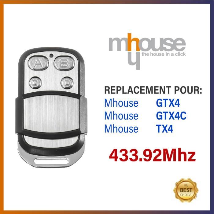433.92Mhz porte garage porte télécommande clé pour Mhouse MyHouse TX4 TX3 GTX4