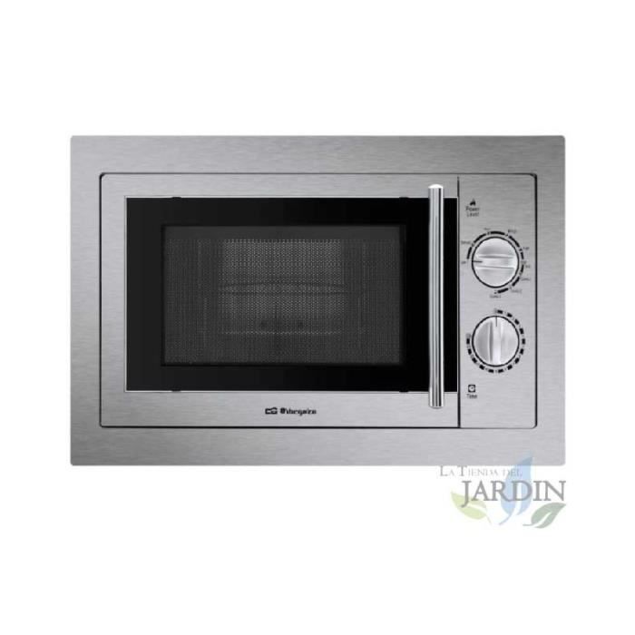 Micro-ondes encastrable - Orbegozo - Modèle Suinga - 800W - Gril 1000W - Capacité 20L - Orbegozo