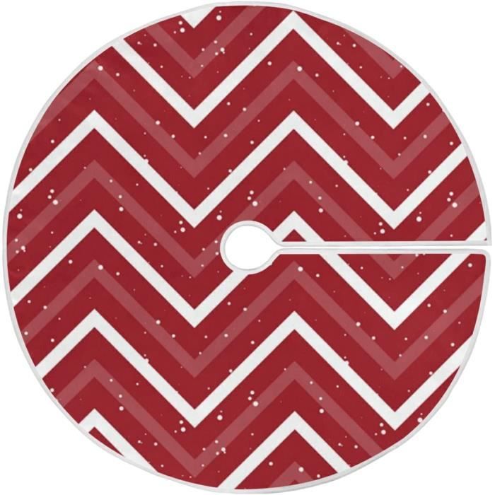 Tapis de sapin de Noël en forme de flocon de neige Rouge Couverture