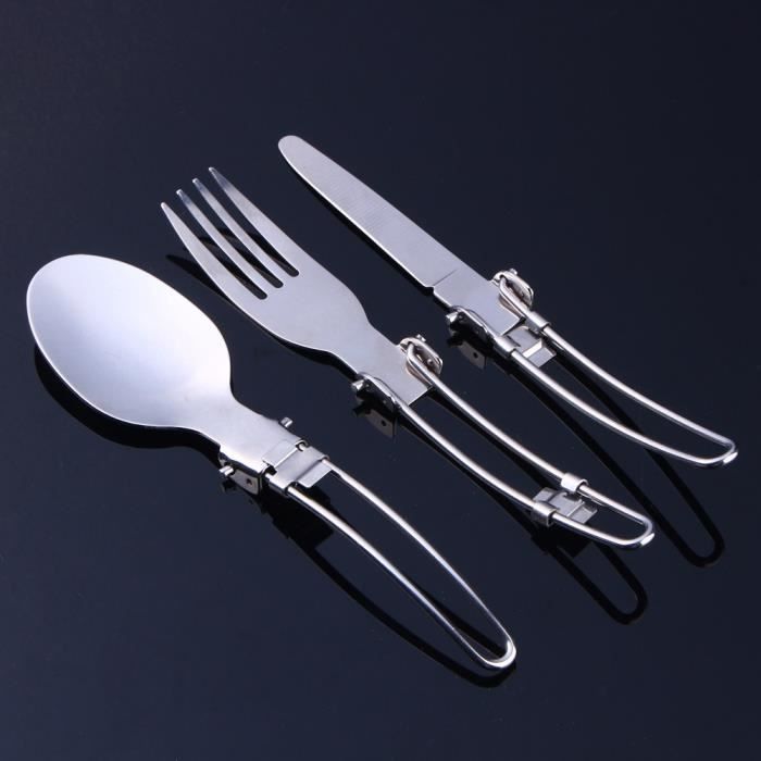 TRIGANO COUS CAMPING 3 PIECES UNI - Couvert randonnée TRIGANO COUS CAMPING 3 PIECES UNI - Couvert randonnée