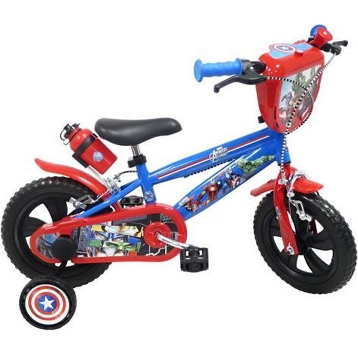 Vélo enfant - Spiderman - 12 pouces - garçon - 3 à 5 ans - Stabilisateur -  NEW - Cdiscount Sport