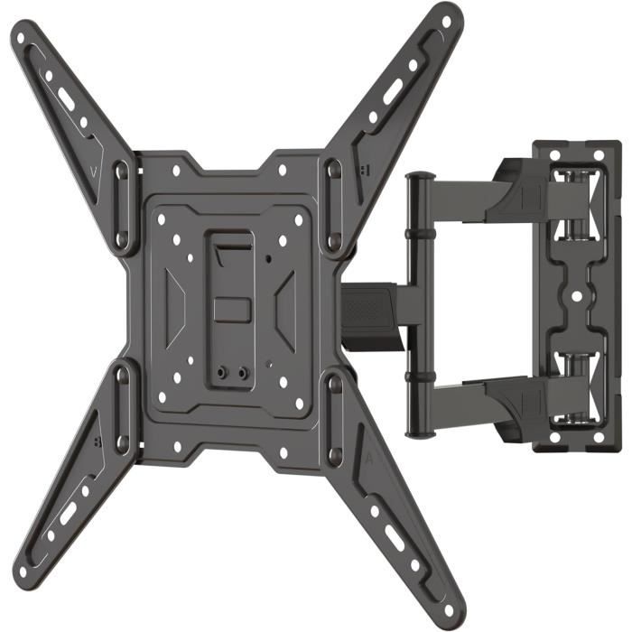 Support Mural TV Ultra Fin VESA 100x100 Mm – Pour écrans 35,6 à 68,6 Cm, Charge Max 13,6 Kg, Fixation Facile Mur Béton/brique - 7