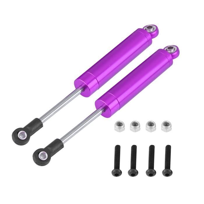 2 Amortisseurs Métal 1/10 Échelle – 100 Mm – Pièces RC Compatibles HSP, JLB, DHK, HPI – Rouge – Amortisseurs De Remplacement