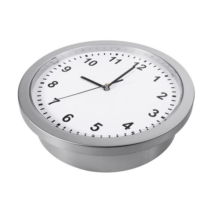 ACROPAQ Horloge Secrète Murale Coffre-Fort Avec Serrure à Clé - Cachette Discrète