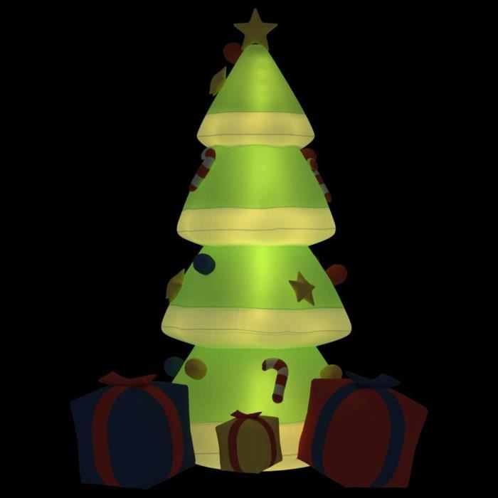 Arbre de Noël gonflable avec LED 240 cmS22583 Cdiscount Maison