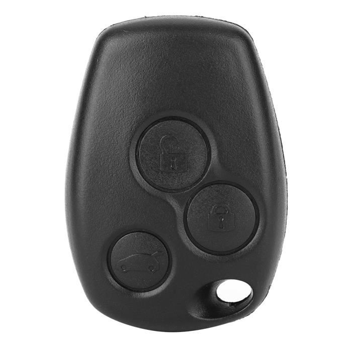 OFF WE GO Coque Clé Voiture Renault - Protection Télécommande Clio Megane Captur Kadjar Twingo (Argent Noir)
