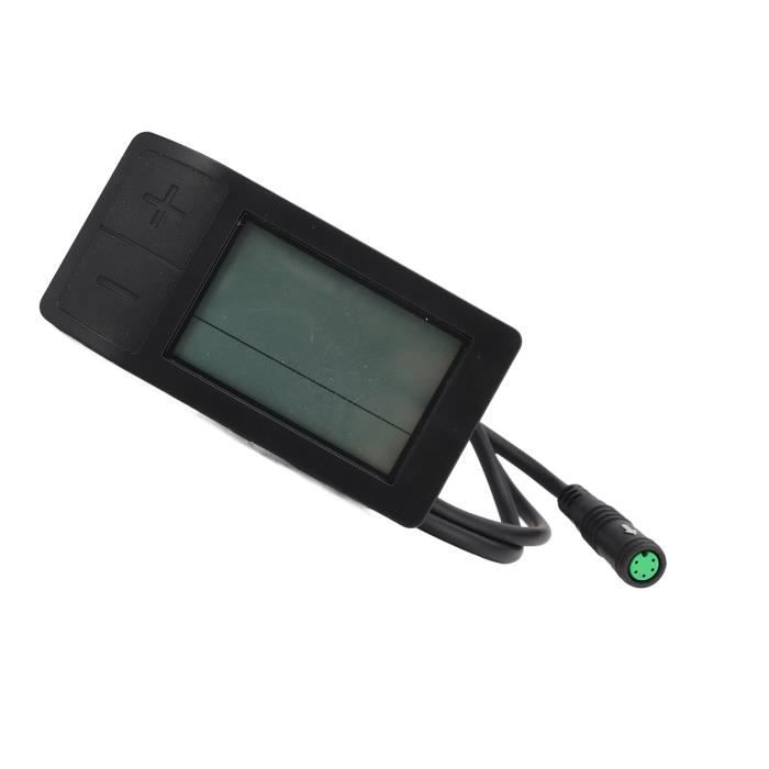 Écran LCD H6C-2 Bluetooth Pour Vélo/trottinette électrique - Compteur De Vitesse Noir 5 Broches