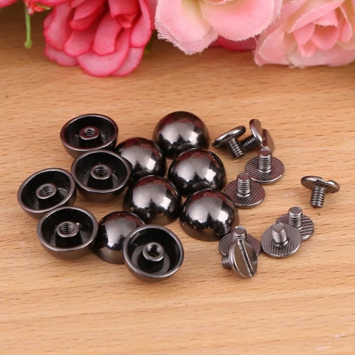 Fdit Mushroom Rivets Studs 20pcs champignon rivets goujons boutons vis