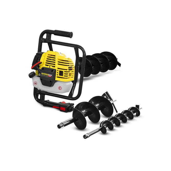 Tarière thermique 52CC + 3 mèches 100 150 et 200mm Gardeo - vue 2