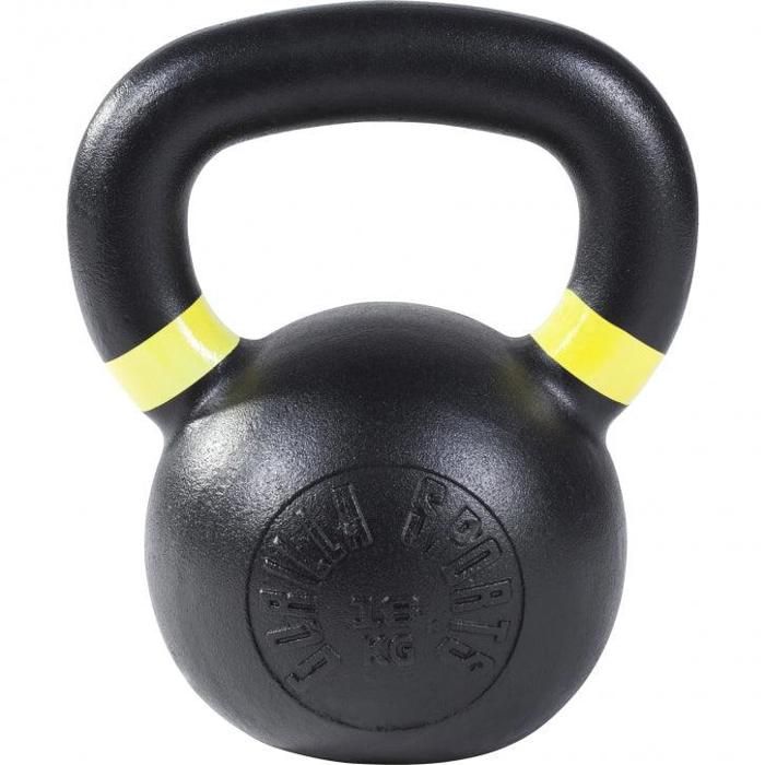 Kettlebell En Fonte De 10 Lb - Noir - Idéal Pour L'entraînement Et Renforcement Musculaire à Domicile