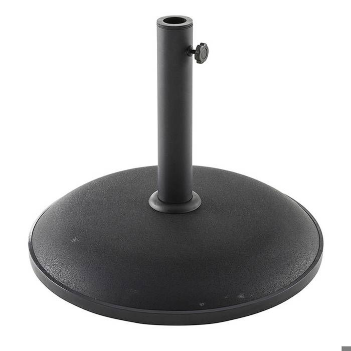 Support Parasol De Balcon - Fixation Sans Perçage - Pour Balustrade Jusqu'à 23cm - Blanc - Com-four