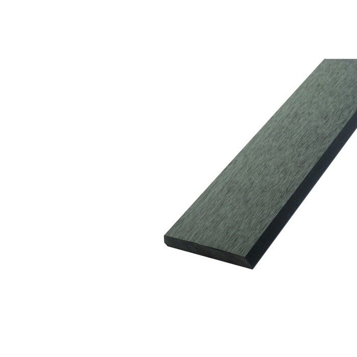 Bardage ajouré bois composite - MCCOVER - L: 270 cm - l: 7.5 cm - E: 1 cm - Gris anthracite