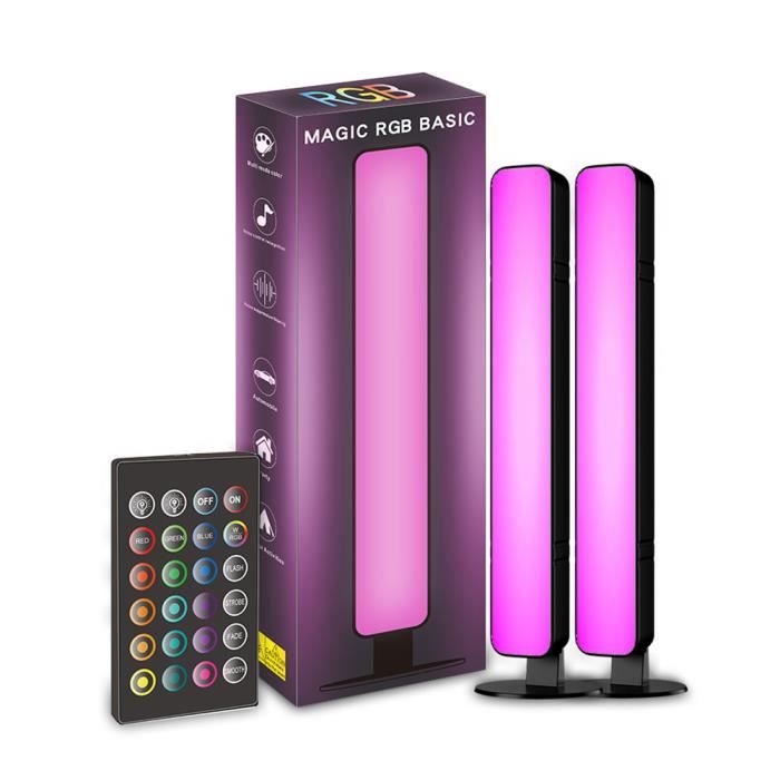 Lampe LED TV-1paire-RGB Barres LED -USB 5V-Smart LED Lampe Gaming-27X4CM
