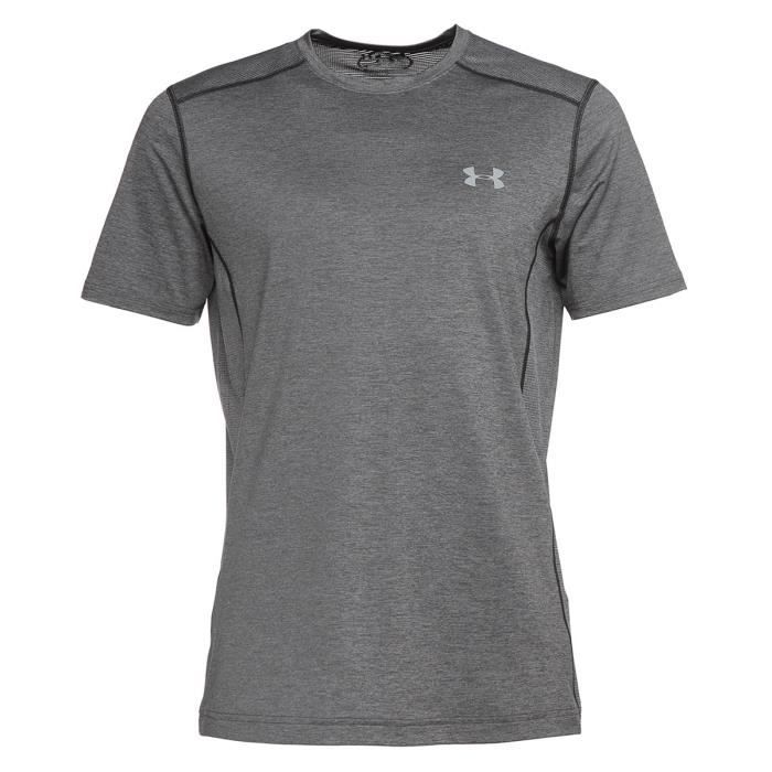 UNDER ARMOUR T-Shirt manches courtes Raid - Homme - Gris Gris - Cdiscount  Sport